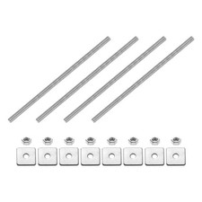 4Pcs Fully Threaded Rod, M5 x 150mm 304 Stainless Steel with Nuts Washers