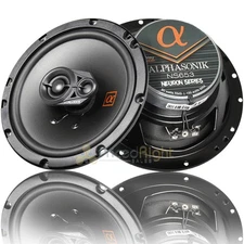 Alphasonik 6.5" 3 Way Full Range Speakers 150W Max 3 Ohm Neuron Series NS653