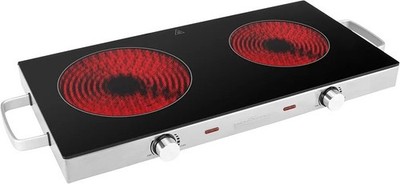 ProfiCook Infrarot-Doppelkochplatte Herdplatte Kochplatte 2800 W PC-DKP 1211