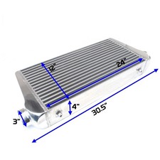 Rev9 Bar And Plate High Flow Universal Spec-r Intercooler 30.5 X 24 X 12