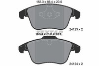 Textar Bremsbelagsatz, Scheibenbremse 2412301 FüR Ford Land Rover Volvo