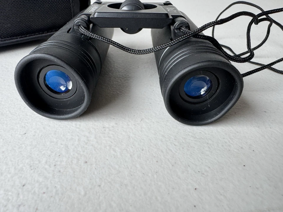 KONUS 8x21 Compact Folding Binoculars with Case – Black – Good Condition - Image 2 of 4