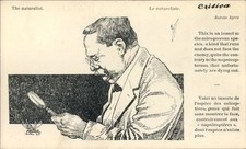 Künstler Ak Kaiser Wilhelm II. als Insekt, Forscher mit Lupe,... - 11454490