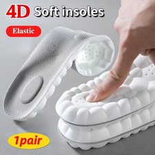 4D Massage Shoe Insoles Soft Latex Arch Support Sports Inserts Running
