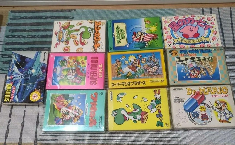 NES Famicom Software Set Of 10, Box And Description Included Vintage ...