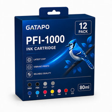 PFI 1000 80ML Ink Cartridge 12 Color Set for Canon imagePROGRAF PRO-1000