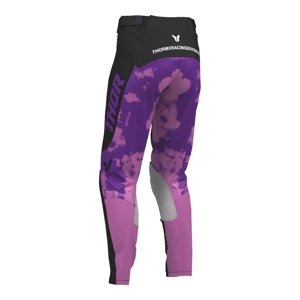 Thor Women MX Combo Hose Shirt Launchmode Bleach schwarz lila Motocross Set - Bild 3 von 4
