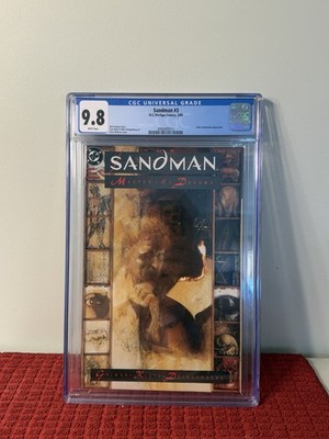 SANDMAN 3 WHITE PAGES Vertigo/DC COMICS 1989 John Constantine Appearance CGC 9.8