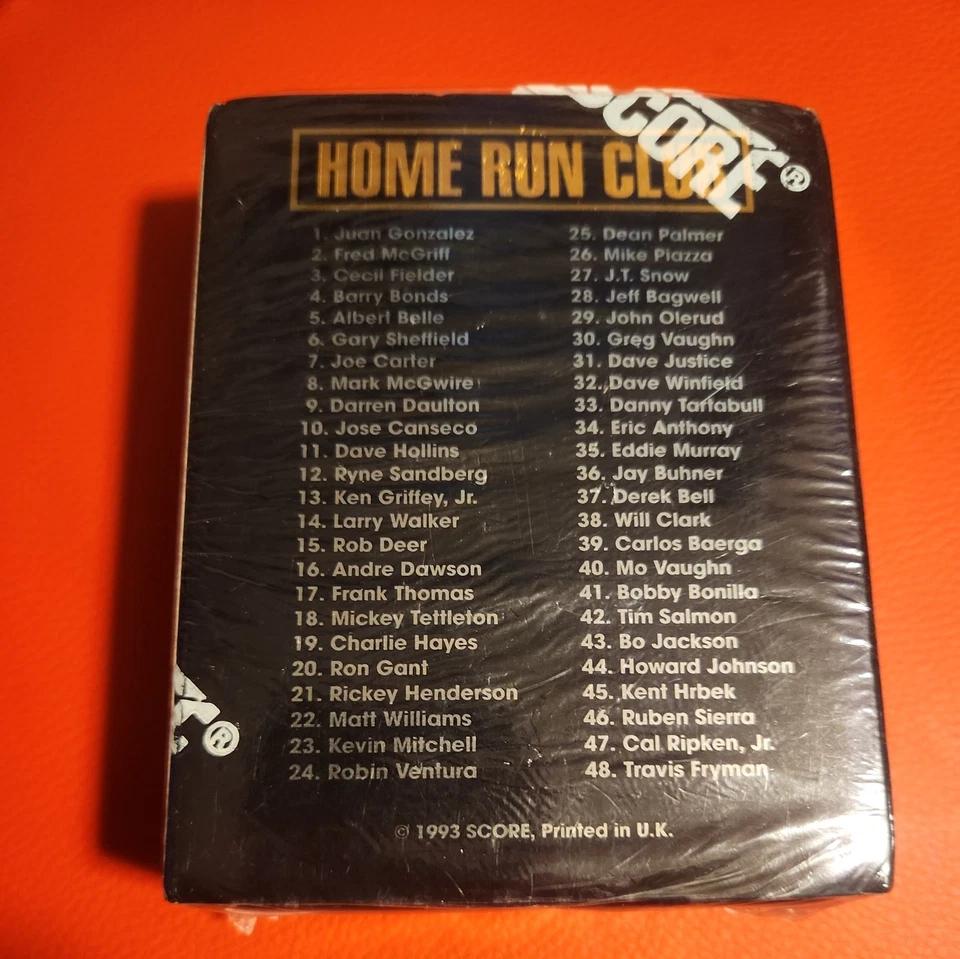 93 Score Pinnacle Home Run Club Sealed Box Set Griffey Jr Ripken Bonds 48 Card - Image 3 of 4