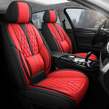 Car Seat Covers 5-seats Nappa Leather Front Rear Full Set Protectors For Dodge