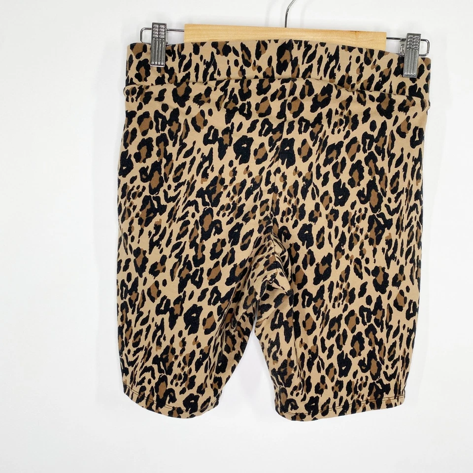 Pantalones Cortos de Motociclista Torrid Marrón Tostado Guepardo Estampado Animal Para Mujer Talla 0 Grande Foto 2 de 4