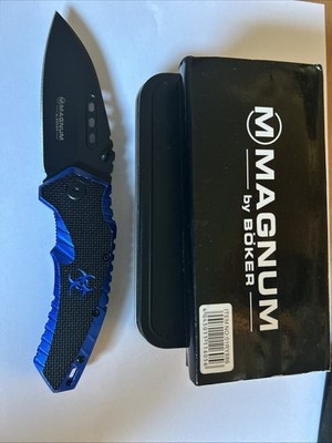 Böker Magnum Cobalt Strike Klappmesser Blau/Schwarz 01RY886