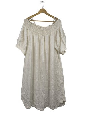 YOUR & SELF Kurzarmkleid Damen Kleid creme Casual-Look