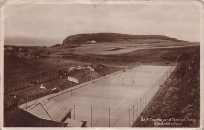 Blackwaterfoot Isle of Arran, Scotland RPPC Photo Postage Due Postcard J11