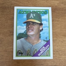 Topps 1988 Rick Honeycutt #641 Oakland Athletics MLB Baseball Base Set Card