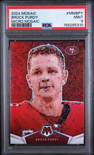 2024 PANINI MOSAIC MICRO MOSAIC #MMBPY BROCK PURDY PSA 9