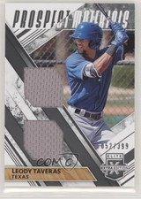 2019 Elite Extra Edition Dual Prospect Materials Black 52/399 Leody Taveras gl5