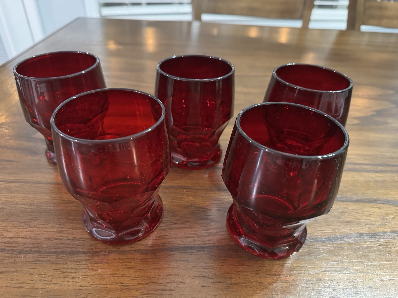 Set of 5 Vintage Anchor Hocking 4