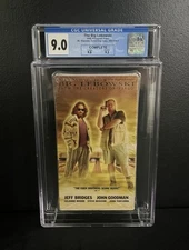 CIB CGC 9.0 The Big Lebowski VHS Movie CIB Graded Opened With Orginal Shrink