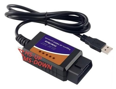 USB OBD2 ELM327 Scanner Reader for Windows, Laptop PC, ELMconfig FoCCCus 