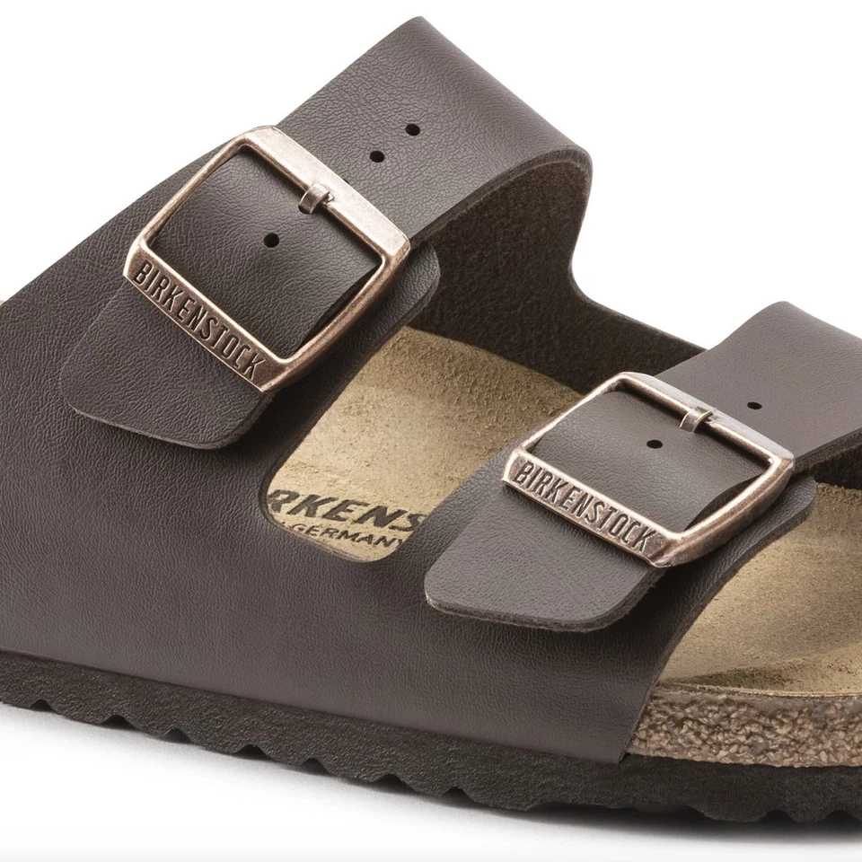 BIRKENSTOCK Arizona Sandales Marron Cuir Fibbia Unisex Neuf 40 41 42 43 44 45 - Photo 3/4