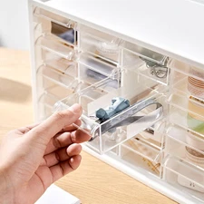 Drawer Storage Cabinet Sundries Organizer Stackable Office Craft Supplies