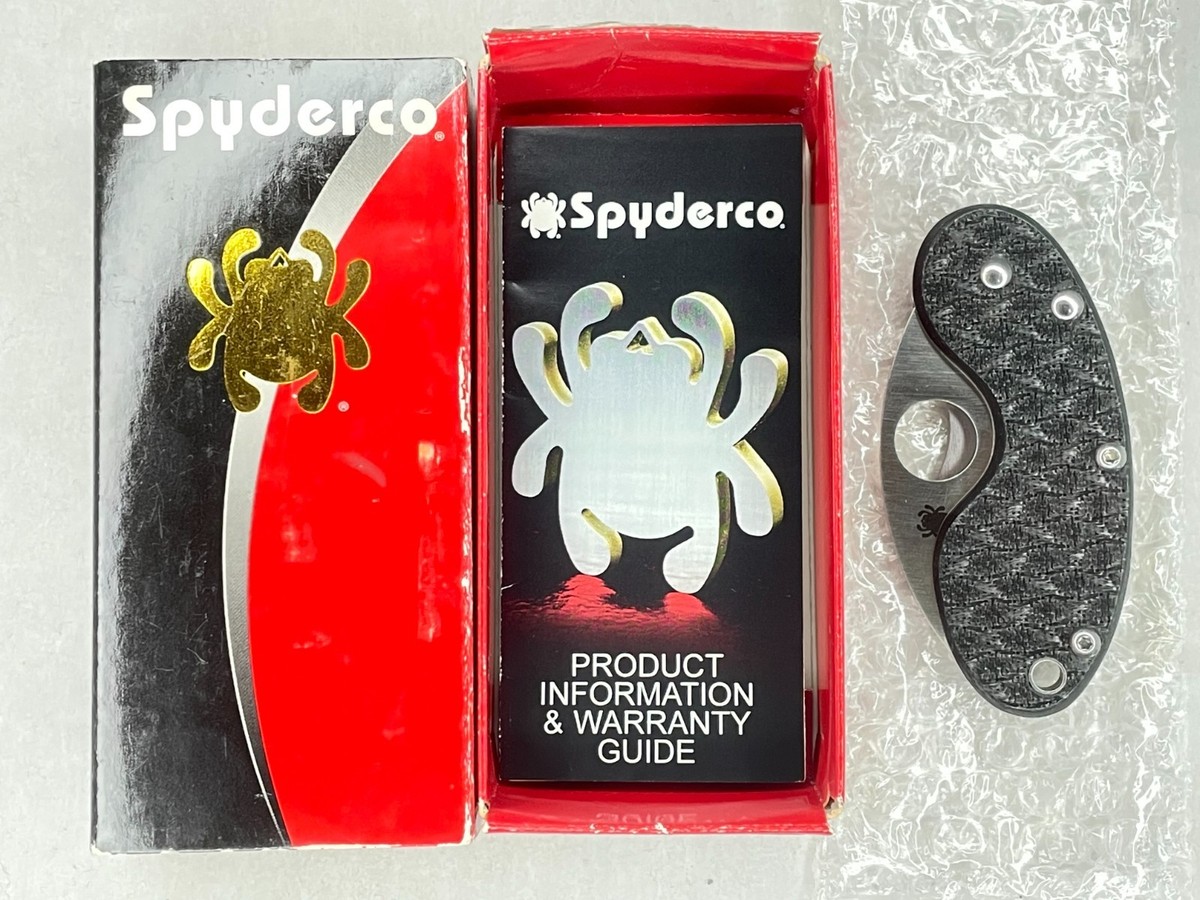 Spyderco Cricket Nishijin Glass Fiber PlainEdge Knife C29GFP for
