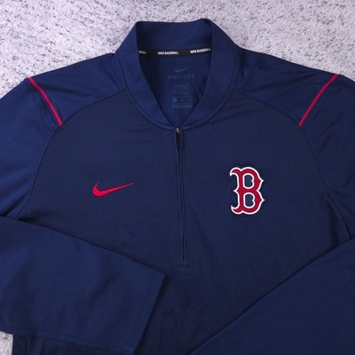 Boston Red Sox Pullover Mens Small Nike Baseball Warmup Sweatshirt