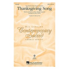 Thanksgiving Song SATB by Mary Chapin Carpenter arranged by John Purifoy