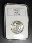 1943 Walking Liberty 50c NGC MS63 Looks Better In Hand  ecoinsales