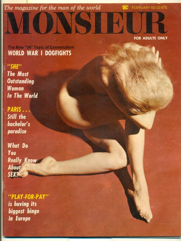 1966 MONSIEUR Men's mag Model pin-up photos Color Centerfolds Man From Uncle