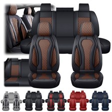 For Toyota Camry Le Se Se 2021-2011 Car 5 Seat Covers Nappa Leather All Wrapped For Toyota Camry Le Se Se 2021-2011 Car 5 Seat Covers Nappa Leather All Wrapped