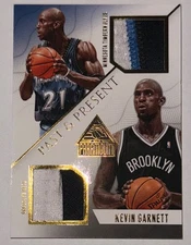 2014-15 Panini Paramount Past & Present PRIME GOLD DUAL PATCH /25 Kevin Garnett