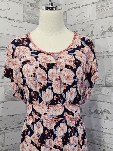 Knox Rose Damen Midikleid XXlarge Blumen Boho Flatterärmel - Bild 2 von 9