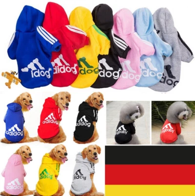 MARKENLOS Adidog Haustier Kleidung Hund Katze-Welpe Hoodies Mantel Winter Jacke Sweatshirt