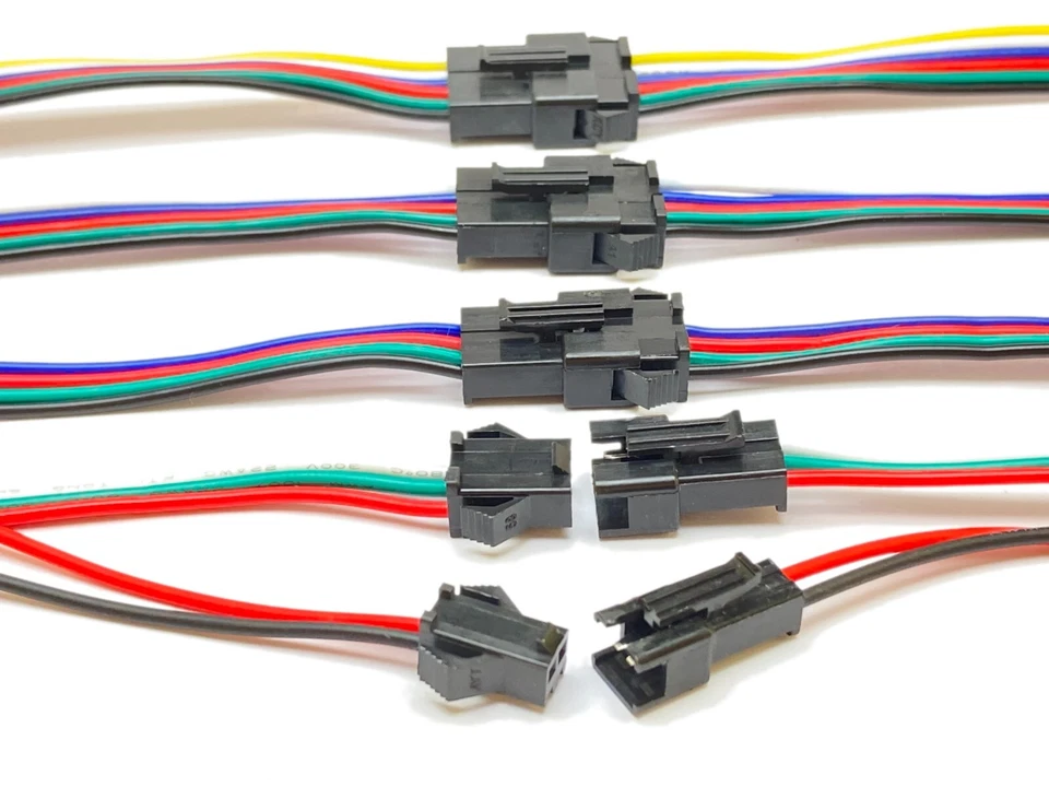 MARKENLOS Steckverbinder Paar | 2-6pin | 2,54mm | AWG 22 | Kabel, Stecker, Buchse