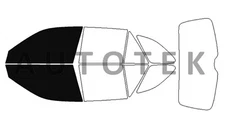 PreCut Film Front Two Door Windows Any Tint Shade For Mazda Protege5 2002-2003