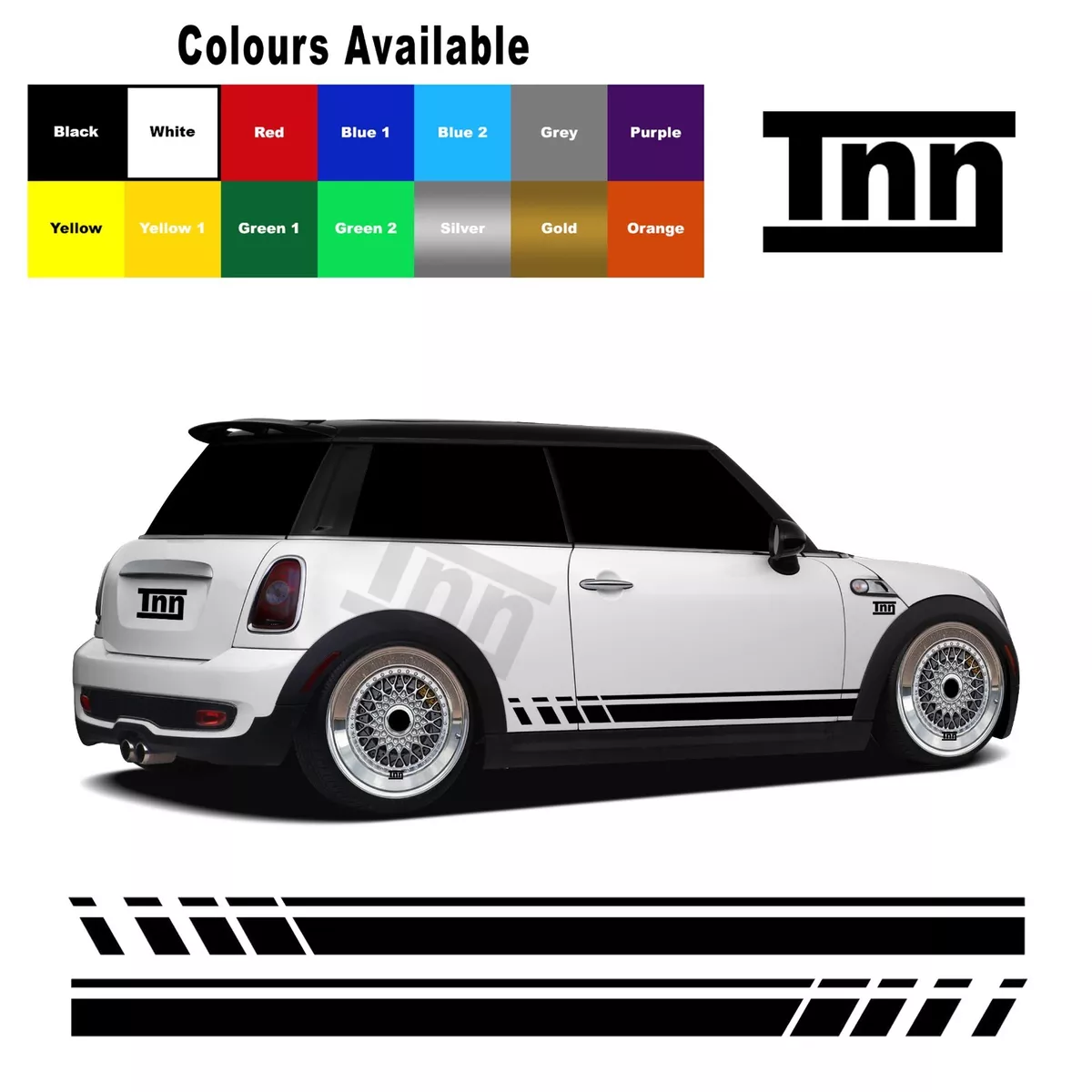 Mini cheap cooper stickers