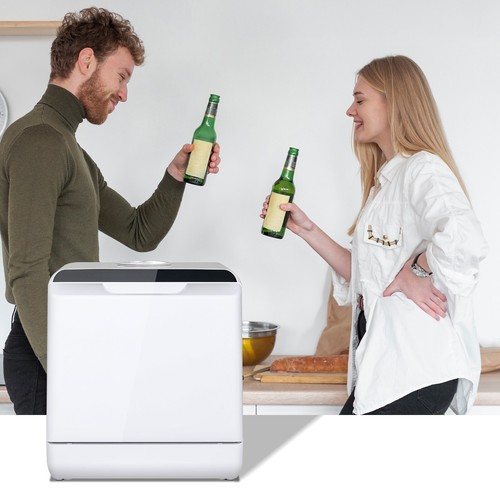 Tischgeschirrspüler Mini Geschirrspüler 5L Spülmaschine Freistehender 43cm 5Modi - Bild 12 von 12