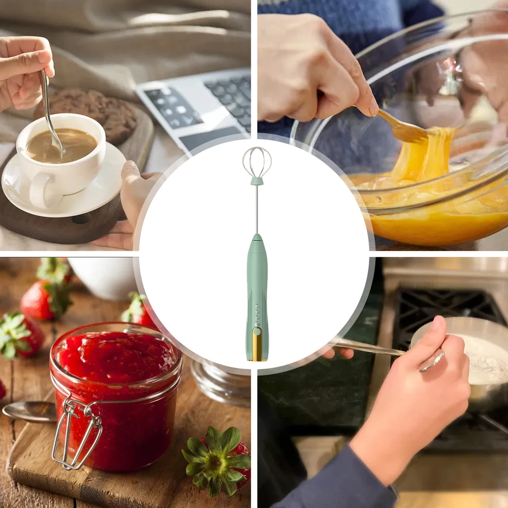 Milk Frother Handheld Whisk Milk Frother Wand Electric Whisk Drink Foam regular Milk Frother Handheld Whisk Milk Frother Wand Electric Whisk Drink Foam regular