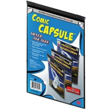 Silver Age Size ComicCapsule Black Comic Book Plastic Protector UV Protection