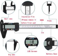 Digital Caliper 100/150mm Micrometer LCD Gauge Vernier Electronic Measuring Rule