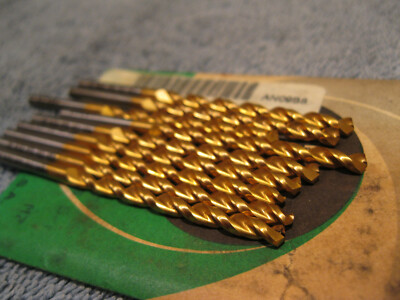 9/64 PRECISION TWIST PARABOLIC JOBBER LENGTH DRILLS COATED QTY 9 MACHINIST TOOLS