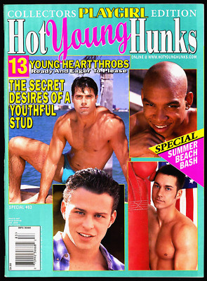 PLAYGIRL MAGAZIN - HOT YOUNG HUNKS, # 83, 1998, Bobby SHAH, Gil LONDON, TAPLER