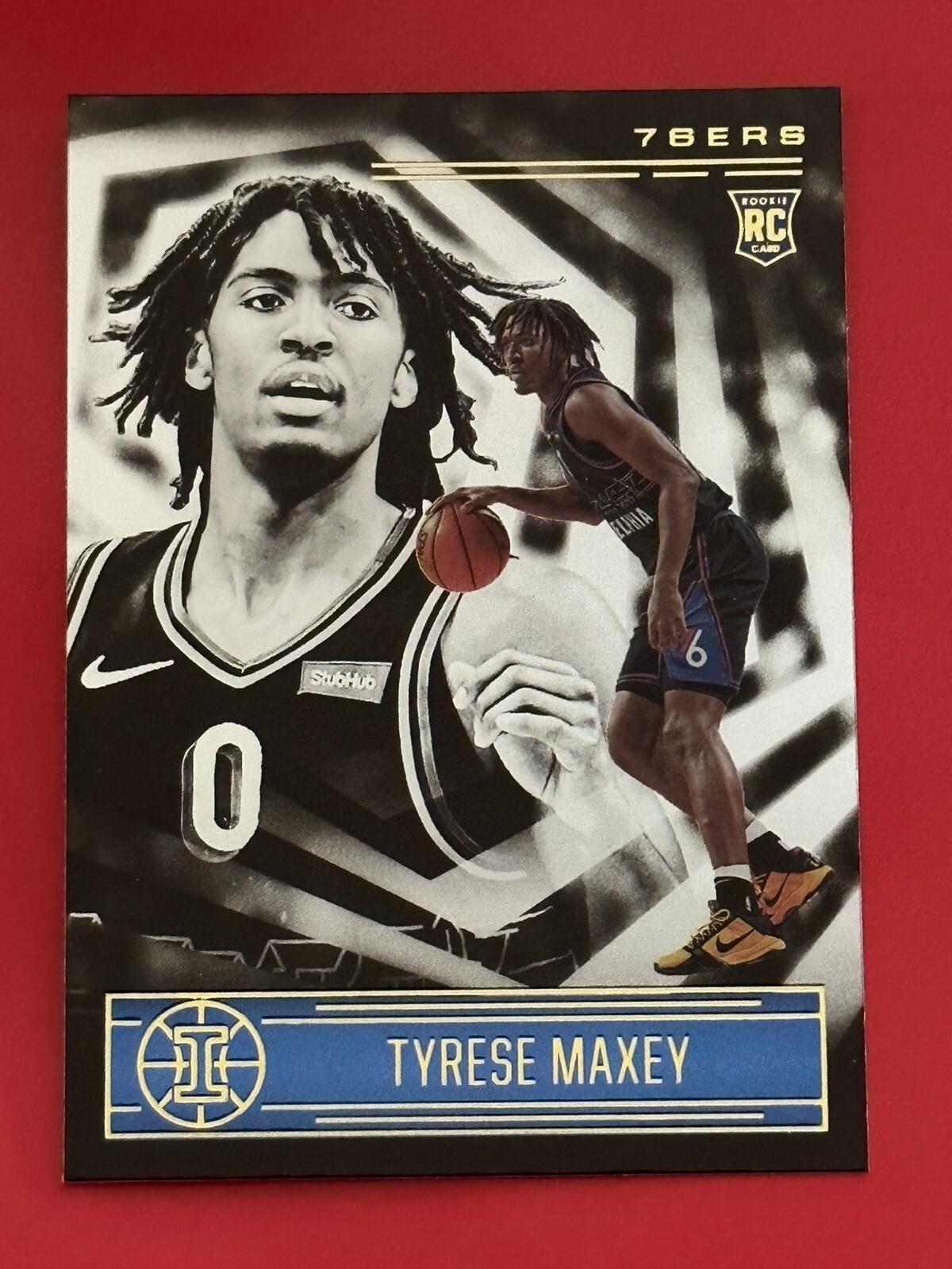 2020-21 Panini Illusions 162 Tyrese Maxey  Rookie RC Philadelphia 76ers Card