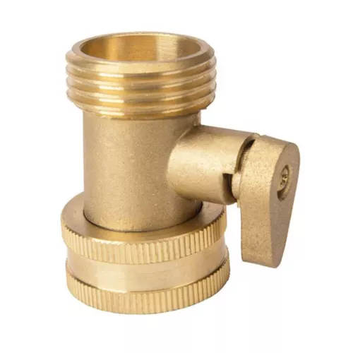 2 Packs Garden Hose Brass Shut Off Valve 3/4" Thread Water Hose Faucet Connector - Picture 4 of 8