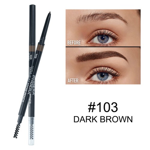 UK Waterproof Ultra Thin Tip Eye Brow Eyebrow Pen Pencil W/ Brush Makeup Tool - Picture 13 of 15