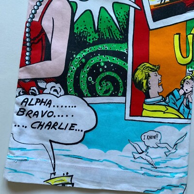 Rare Vintage Archive Dolce And Gabbana Comic Strip Pop Art Allover