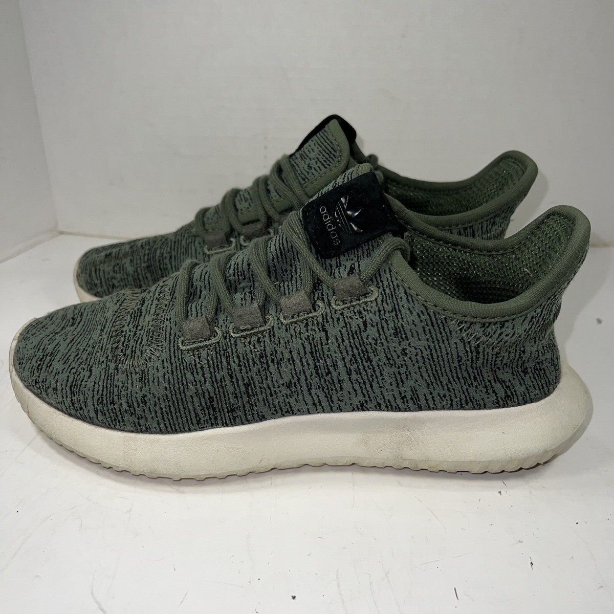 Adidas Women Tubular Green Athletic Sneaker Sz Comfort Running