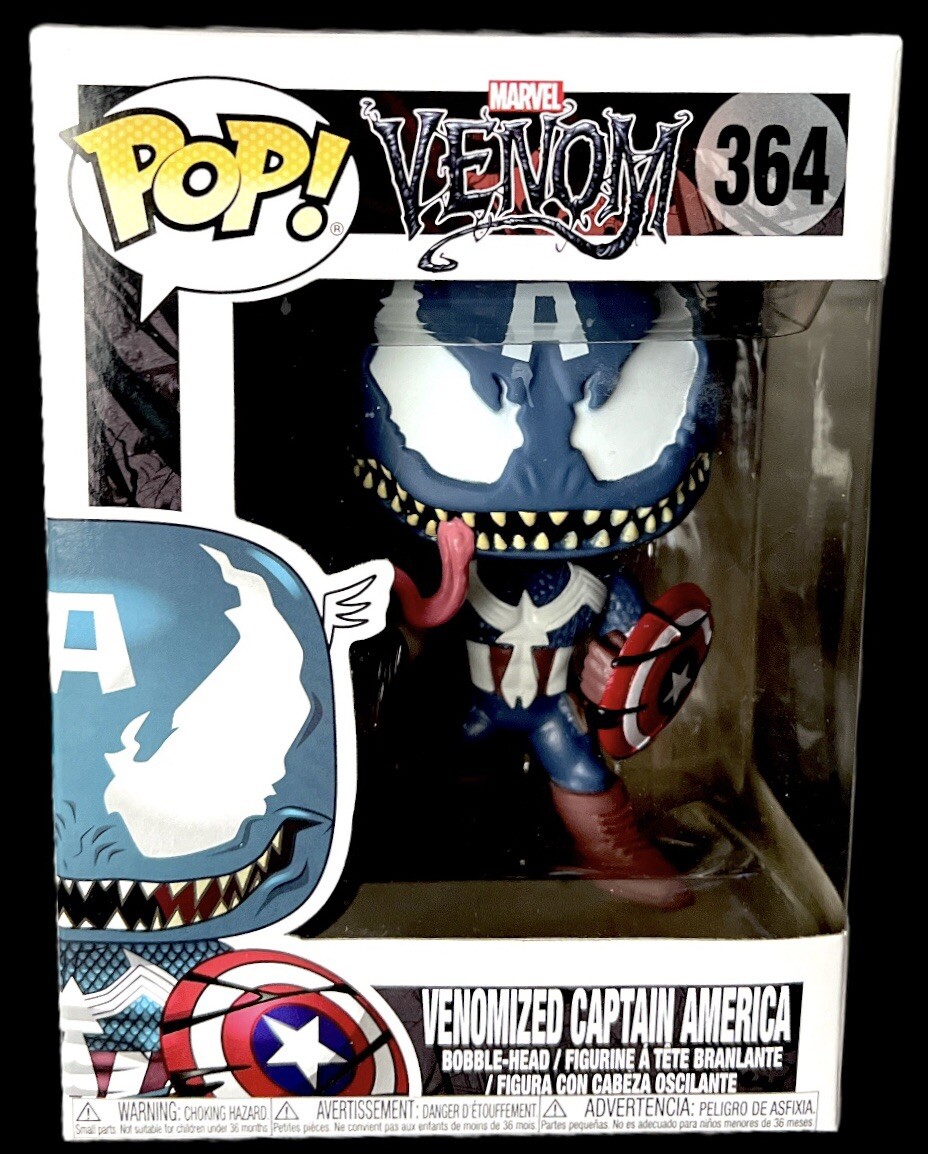 VENOM FUNKO POP #364 VENOMIZED CAPTAIN AMERICA MARVEL COLLECTIBLE